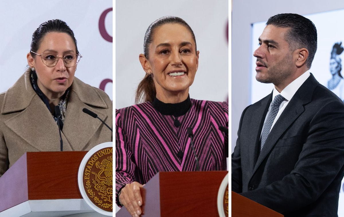 La presidenta Claudia Sheinbaum en La Mañanera del Pueblo desde Palacio Nacional. | Cortesía/Cuartoscuro