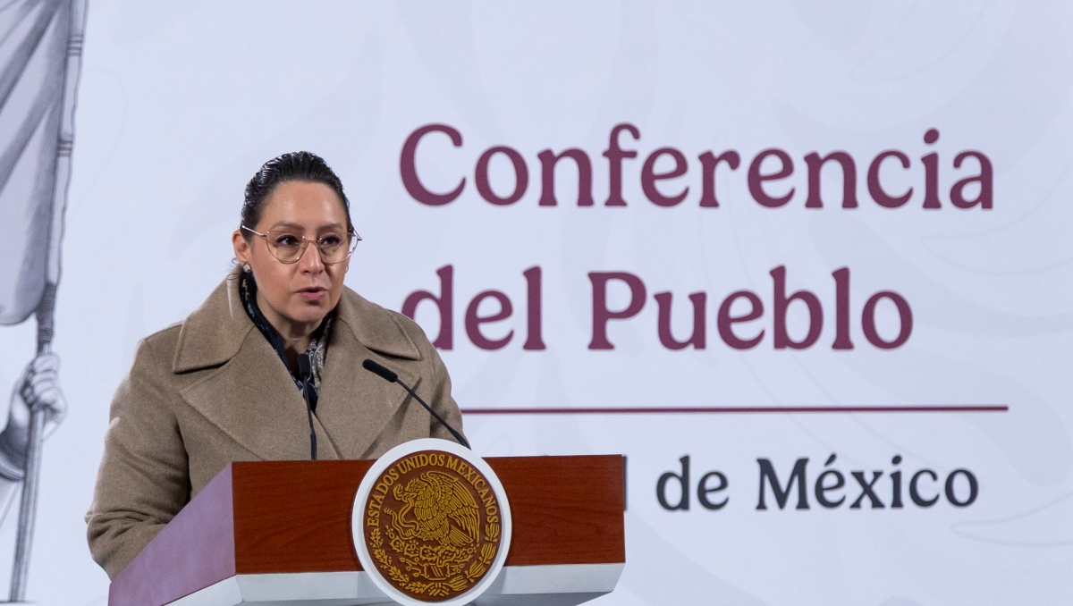 La procuradora Fiscal de la Federación, Grisel Galeano, en la conferencia mañera de hoy. | Cuartoscuro