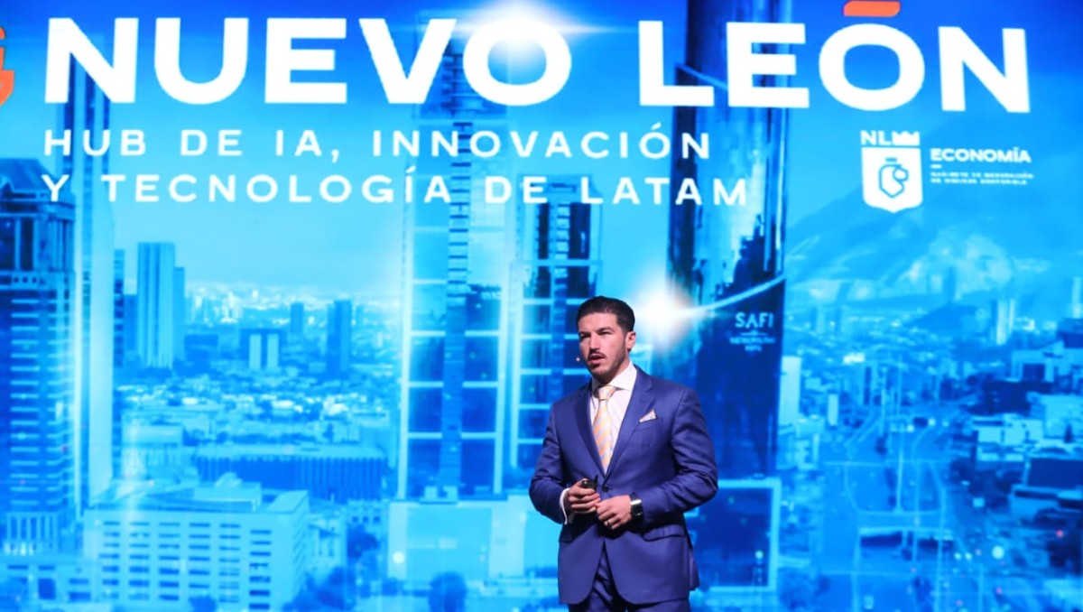 Samuel García participó en el Foro de IA +México Inversión Acelerada. | Foto: Jesús Quintanar