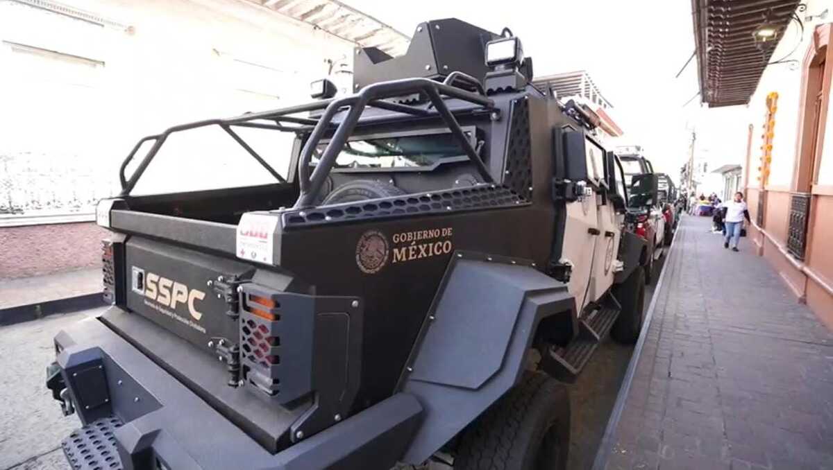 El Sancat es un vehículo blindado 4x4 diseñado para operaciones de alto riesgo. | Foto: Especial