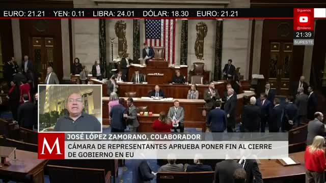 Termina cierre de gobierno en EU; Congreso avala proyecto | Pedro Gamboa, 12 de noviembre de 2025