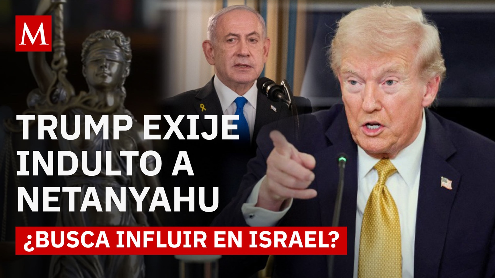 Desde Washington hasta Jerusalén: Trump defiende a Netanyahu ante la justicia