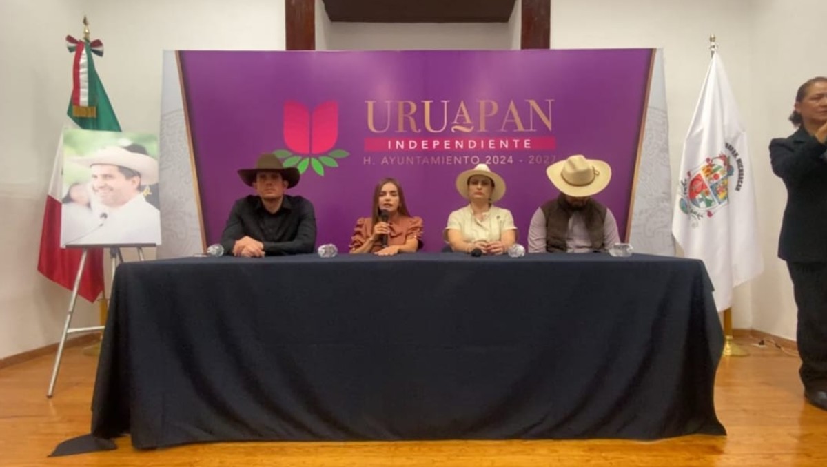 Conferencia de prensa de la alcaldesa de Uruapan. | Captura de pantalla