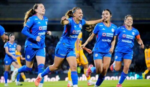 Con goles de Ana García y Bárbara Olivieri, Cruz Azul y Tigres empataron en la ida de la semifinal de la Liga MX Femenil en el Apertura 2025