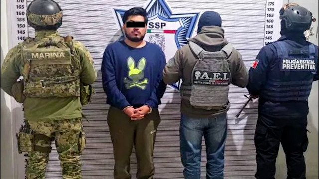 Detienen a “El Shower”, ligado a La Barredora en Huixcolotla, Puebla