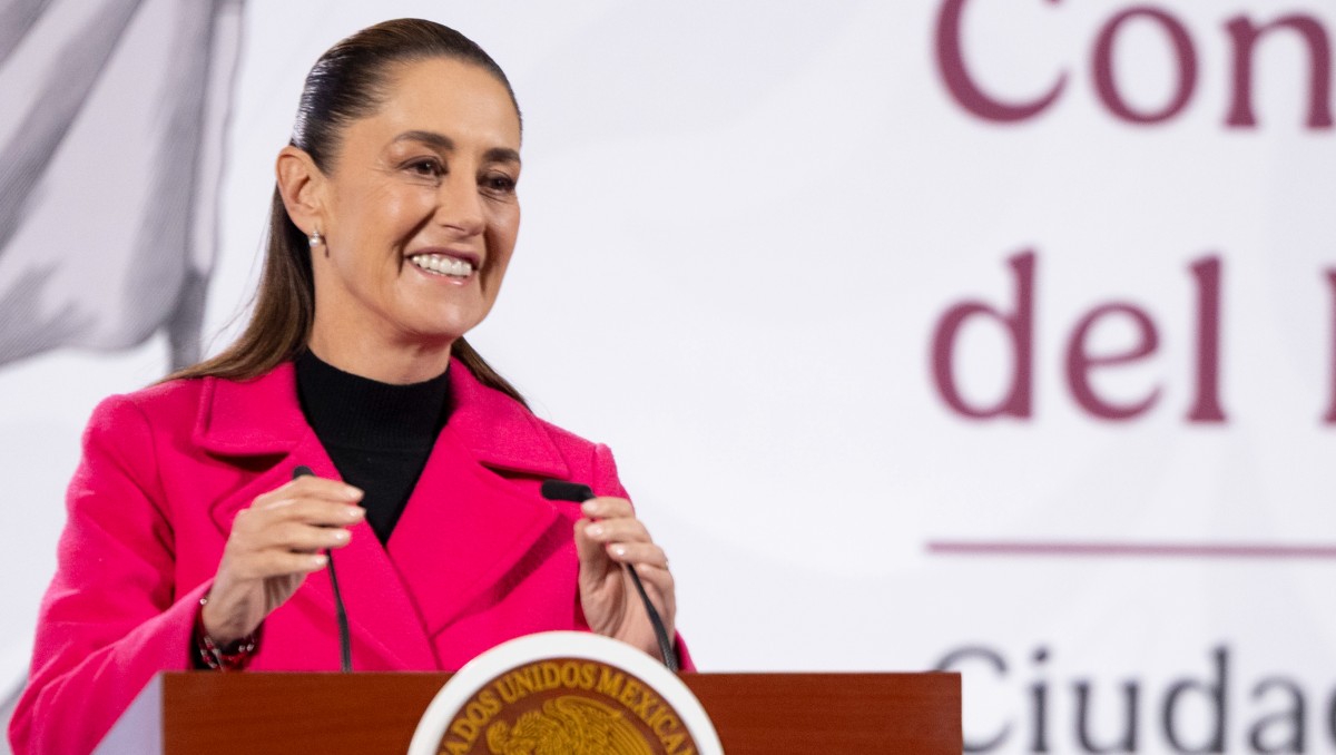 La Presidenta durante la conferencia de prensa matutina HOY 13 de noviembre. | Foto: Especial
