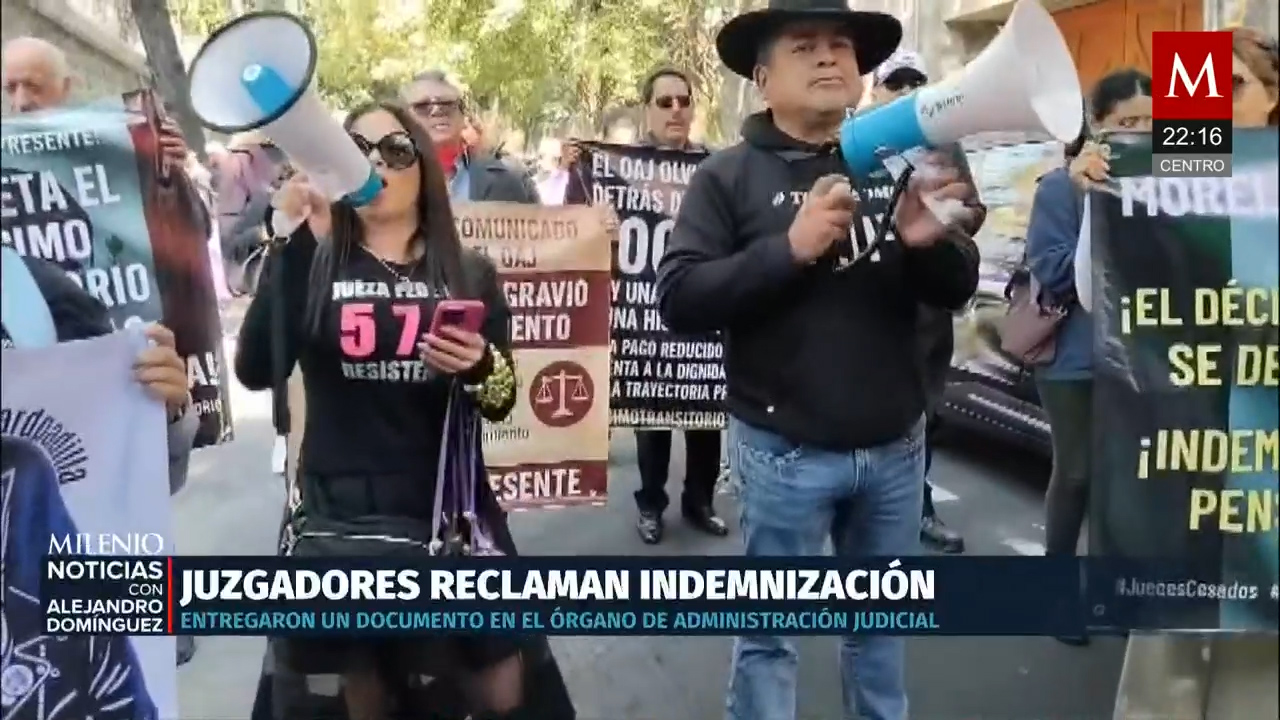 Protestan jueces y magistrados en CDMX por indemnizaciones
