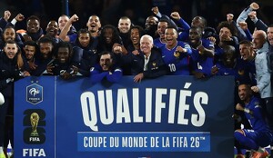 La selección de Francia goleó a Ucrania en la jornada 9 de las Eliminatorias UEFA y se clasificó al Mundial de 2026, su octavo consecutivo