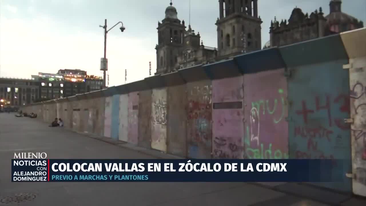 Vallas en Palacio por protesta de Generación Z y CNTE | Alejandro Domínguez, 12 de noviembre de 2025