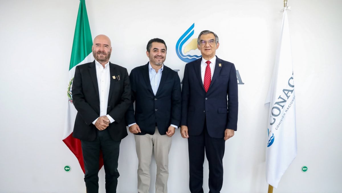 Américo Villarreal se reunió con el titular de Conagua en la Ciudad de México