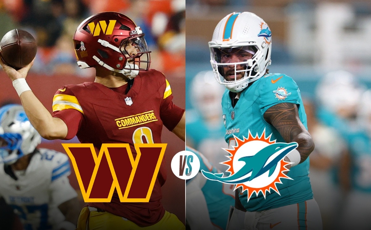 ¿Dónde ver Commanders vs Dolphins? | Partido HOY semana 11 de la NFL (Reuters)
