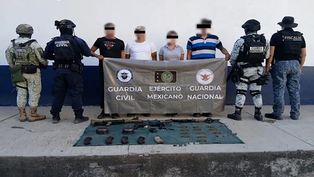 Detienen a 5 armados y aseguran más de 200 cartuchos en Michoacán