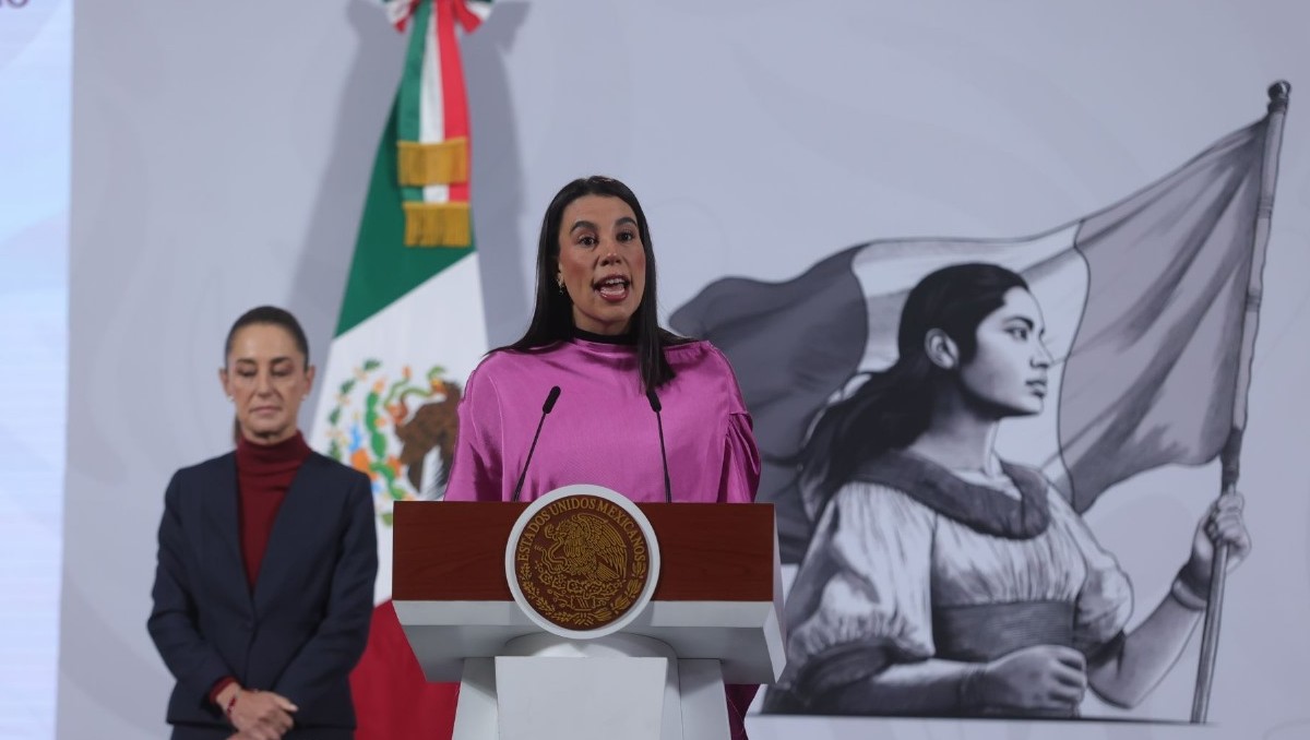Josefina Rodríguez detalló el plan 'Tulum Renace' durante la conferencia matutina. | Foto: Cuartoscuro