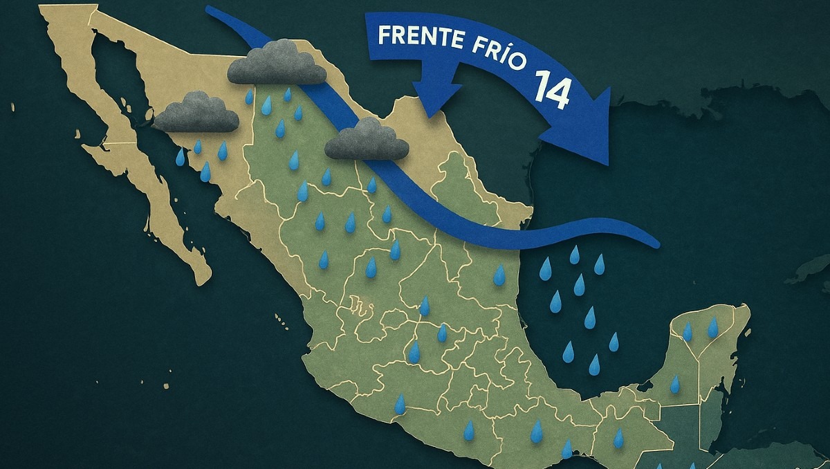 Estados donde lloverá a consecuencia del frente frío 14 | IA Discover MILENIO
