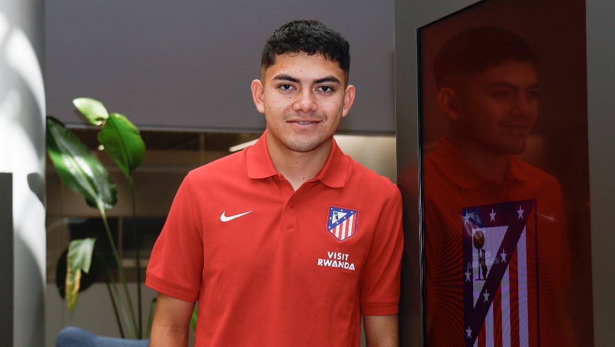 Ronaldo Nájera jugará en equipo filial del Atlético de Madrid (X @AtletiAcademia)