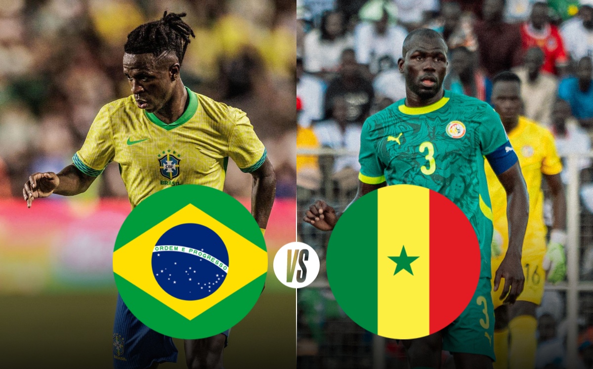 Brasil vs Senegal: ¿Cómo y dónde ver EN VIVO partido amistoso internacional HOY? (X @vinijr/@kkoulibaly26)
