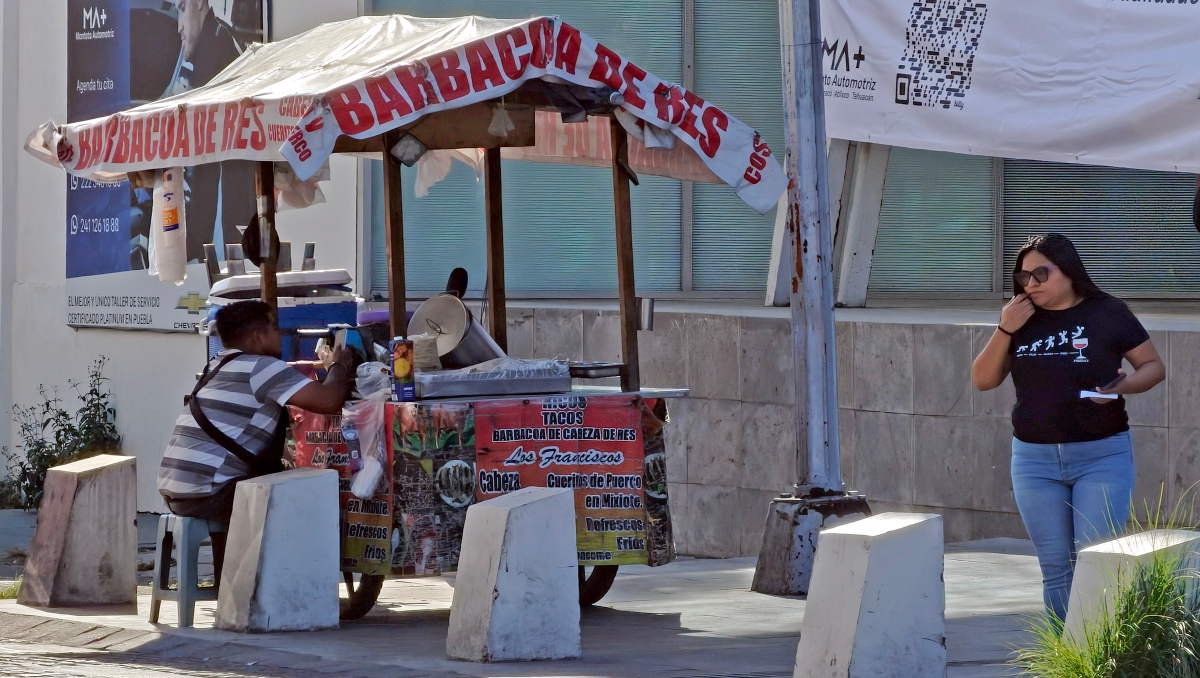 Negocios de comida en calles, afectan restaurantes formales en Puebla | Melanie Torres
