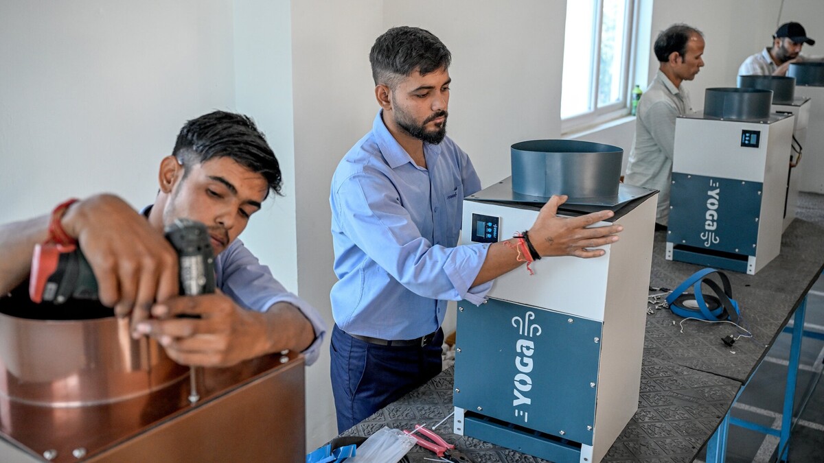 Algunas empresas están ofreciendo sistemas de purificación del aire muy necesarios para refugiarse del smog. | Foto: The New York Times