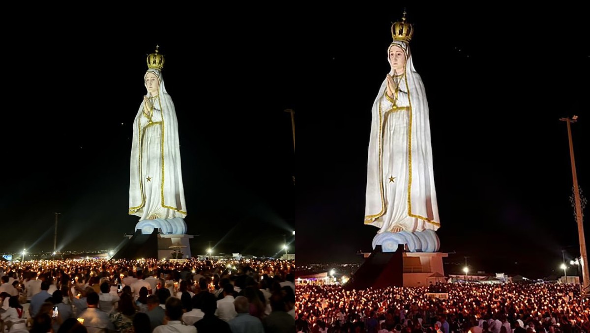 La enorme estatua de la Vírgen de Fátima en Brasil  | ESPECIAL
