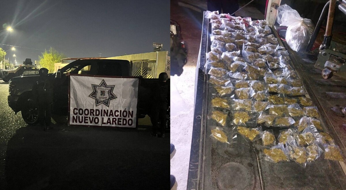 Guardia Estatal asegura vehículo robado y droga durante operativos en Nuevo Laredo y Matamoros
