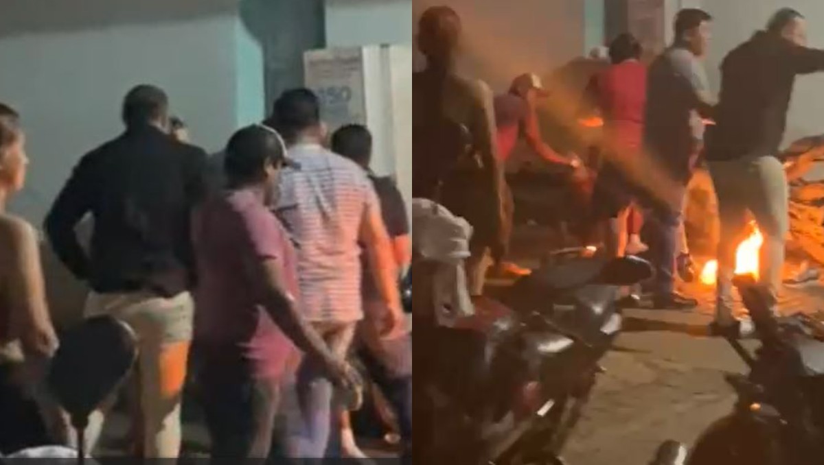 El hombre sufrió quemaduras de segundo grado. | Foto: Captura de pantalla