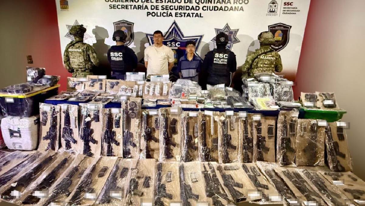 Marcos Josué 'N' y 'El Flaco' fueron detenidos con un arsenal y están ligados al CJNG (Especial)