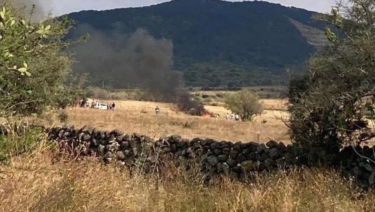 Avioneta se desploma en Michoacán. | Foto: Especial