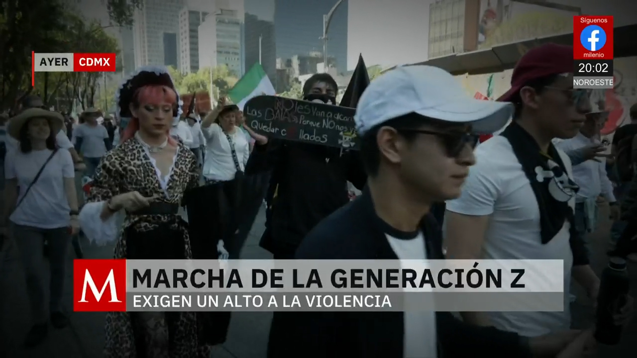 La marcha de la generación Z se vio opada por la violencia con autoridades