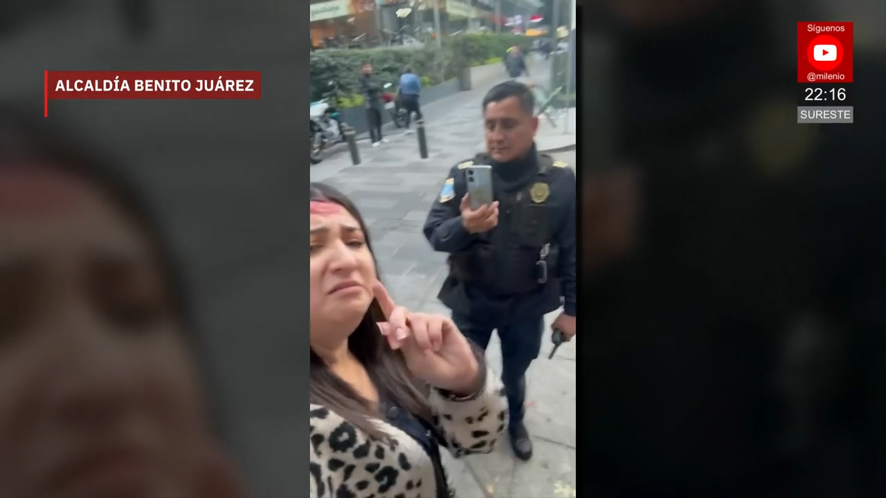 Mujer denuncia a policía por negar ayuda en la alcaldía Benito Juárez