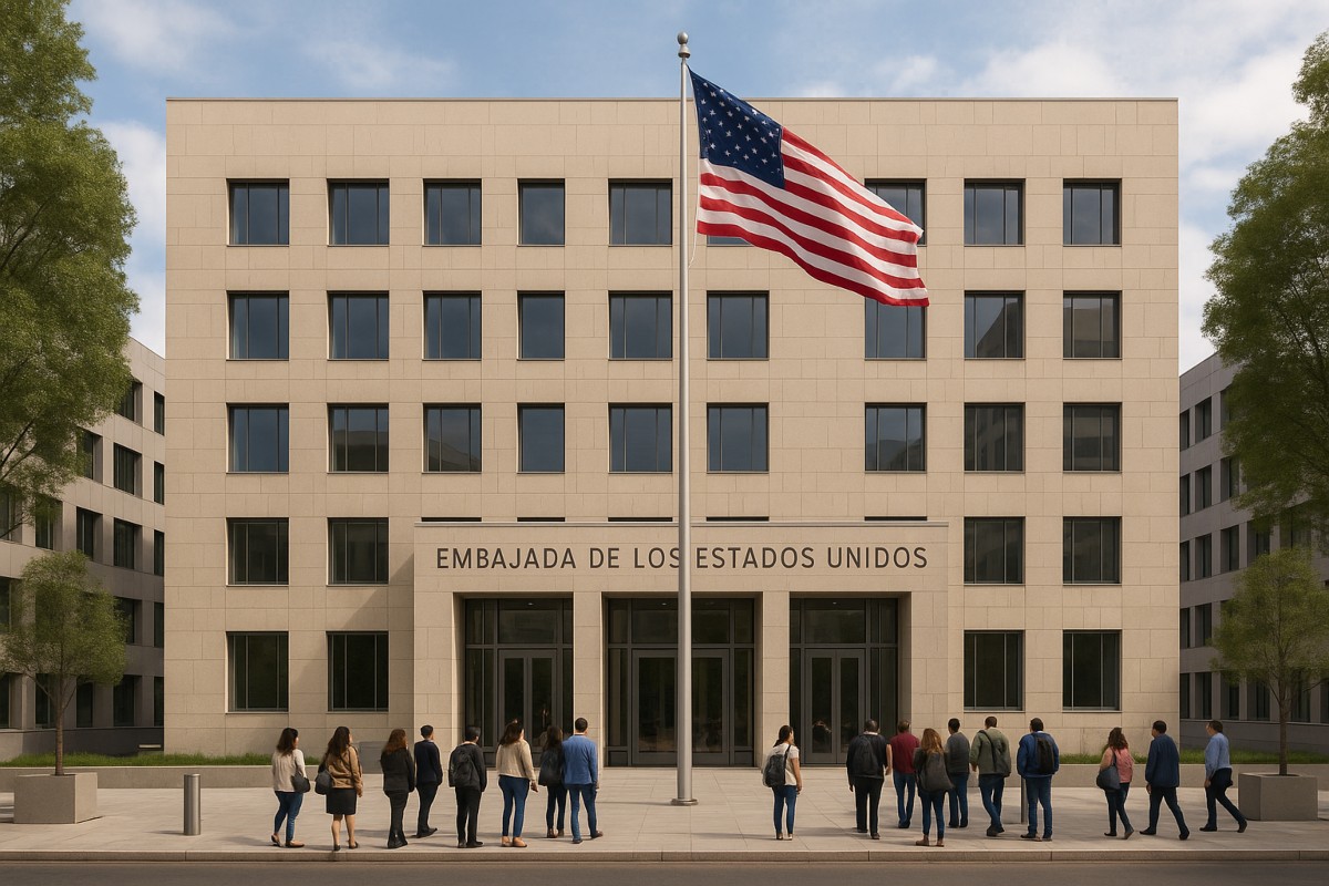 Nueva sede de la Embajada de Estados Unidos en Ciudad de México, donde se realizarán las entrevistas consulares para tramitar visas.