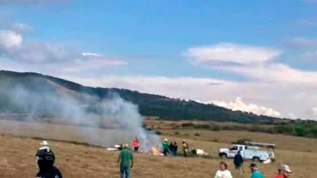 Avioneta se desploma en Purépero, Michoacán; hay al menos 5 lesionados graves