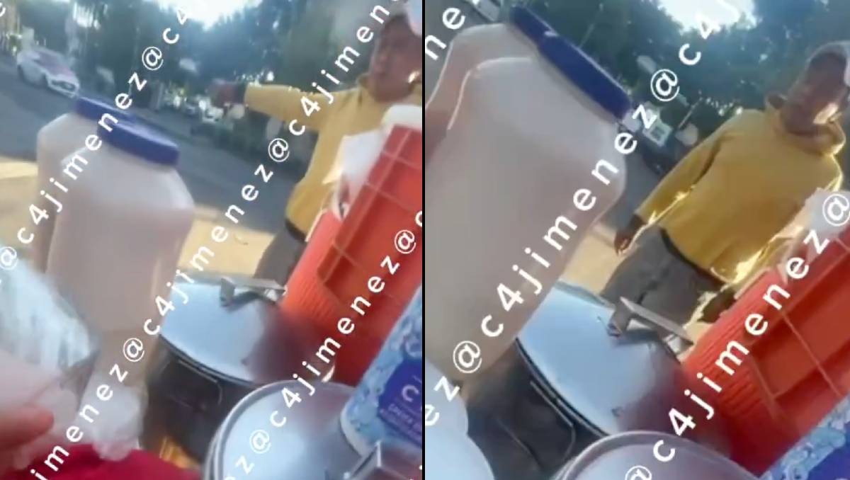 Captan a 'El Negro' de Los Tanzanios agrediendo a una vendedora de café. | Especial