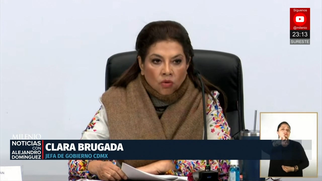 Clara Brugada niega represión y culpa a oposición por marcha de Generación Z