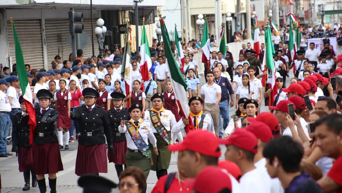Desfile de la Revolución Mexicana en el sur de Tamaulipas. (Yazmín Sánchez)