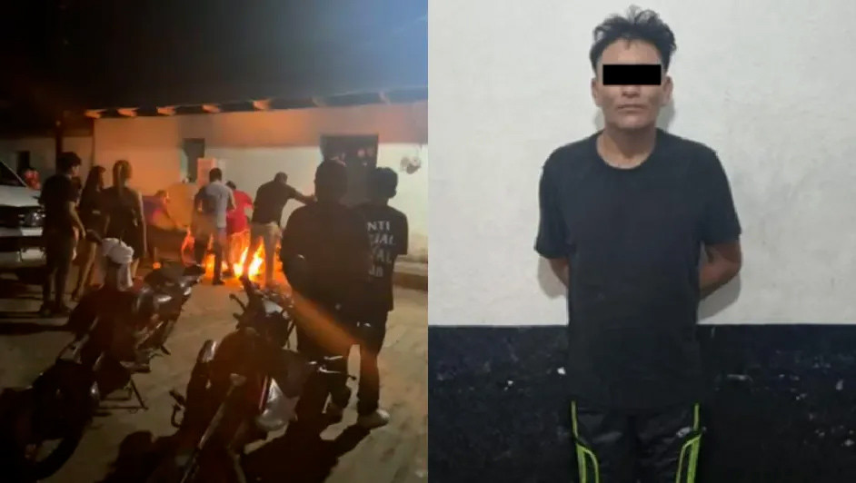 Detienen a hombre que quemó a un asistente durante concierto en Chiapas