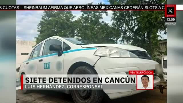 Detienen a 7 presuntos implicados en asesinato de agente antinarcóticos en Cancún