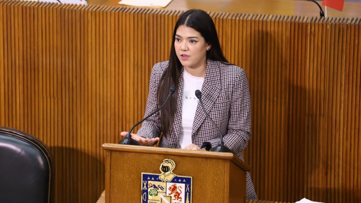 A favor del dictamen habló Cecilia Robledo, diputada local del PAN. Foto: Luis Guerra