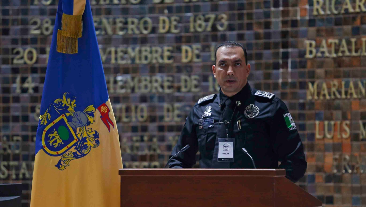 Juan Pablo Hernández, secretario de seguridad de Jalisco, compareció ante el Congreso jalisciense (Foto: Fernando Carranza)