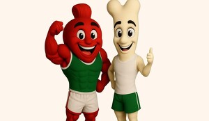 Muuk y Toj Óol, mascotas del sector salud para el Mundial 2026.