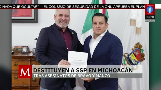 Nombran nuevo secretario de seguridad en Michoacán | Elisa Alanís, 17 de noviembre 2025