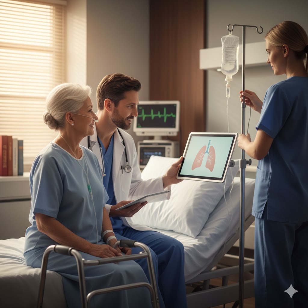 Los pacientes diagnosticados con EPOC viven combatiendo estigmas y estereotipos. | Gemini IA