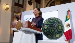 La Presidenta desde su conferencia de prensa en Palacio Nacional presentó lo que denominó el 'Mundial Social'.