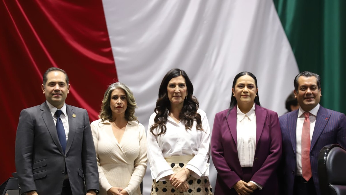 Ariadna Montiel, secretaria del Bienestar, durante comparecencia ante el Pleno de la Cámara de Diputados | Foto: Jesús Quintanar