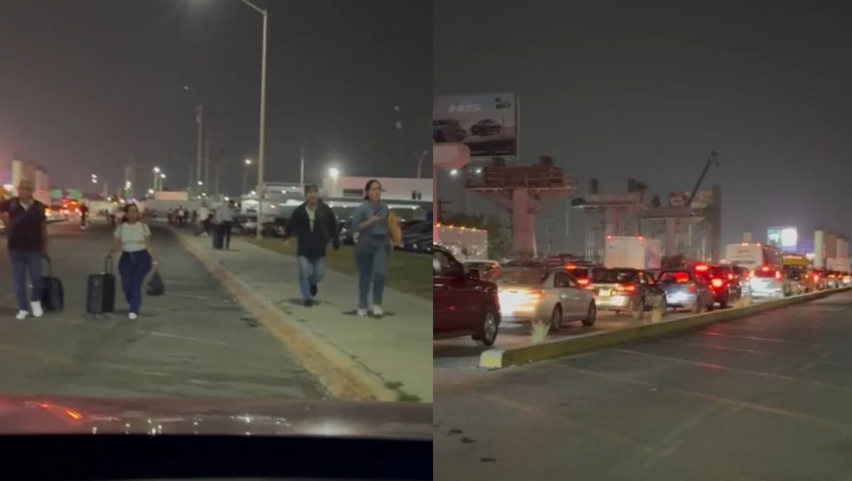 Hasta el momento sólo un carril de la autopista al Aeropuerto ha sido habilitado tras el choque. | Especial