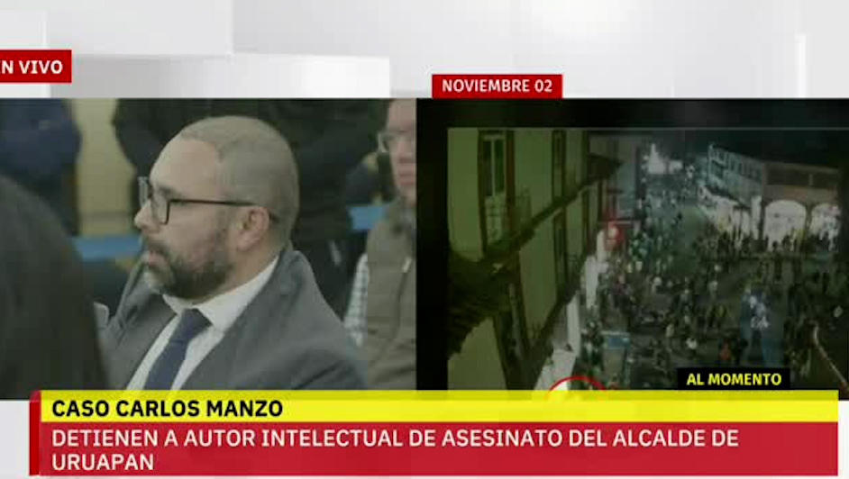 Detienen a autor intelectual del asesinato de Carlos Manzo
