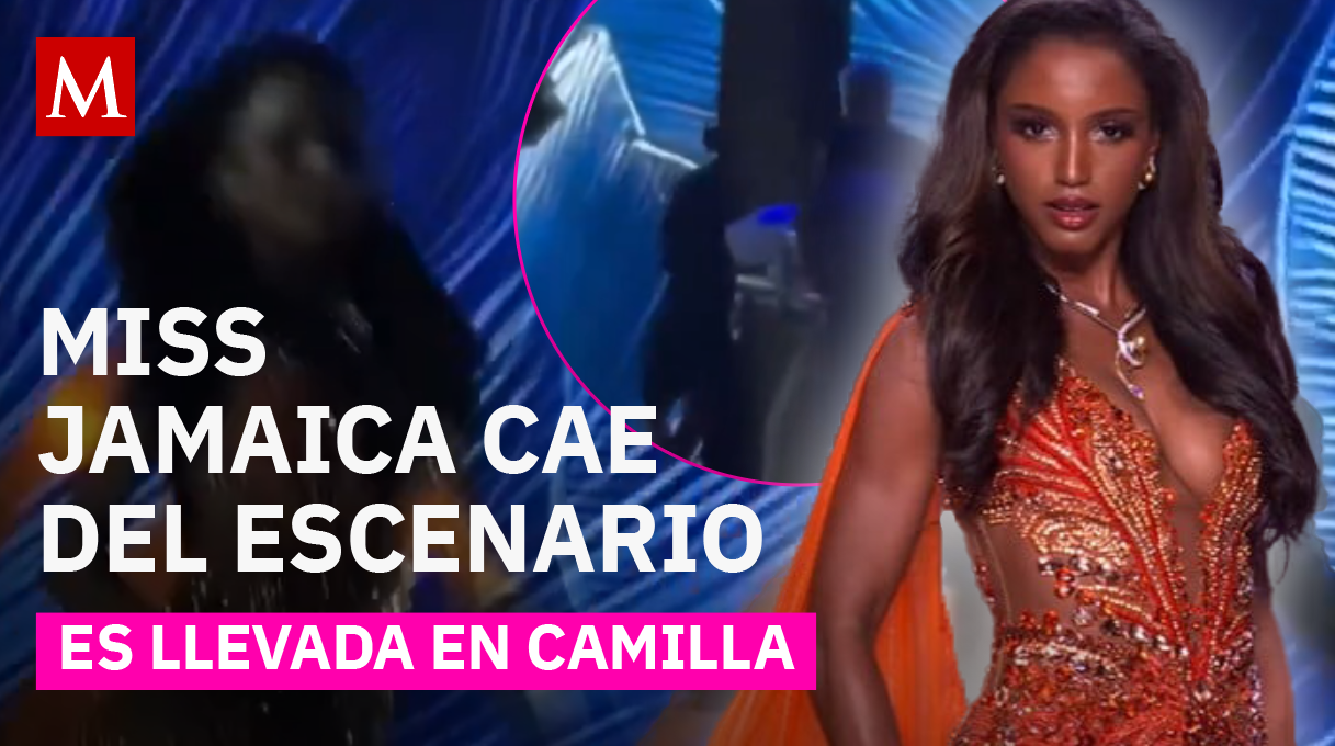 Miss Jamaica sufre fuerte caída durante preliminar de Miss Universo 2025