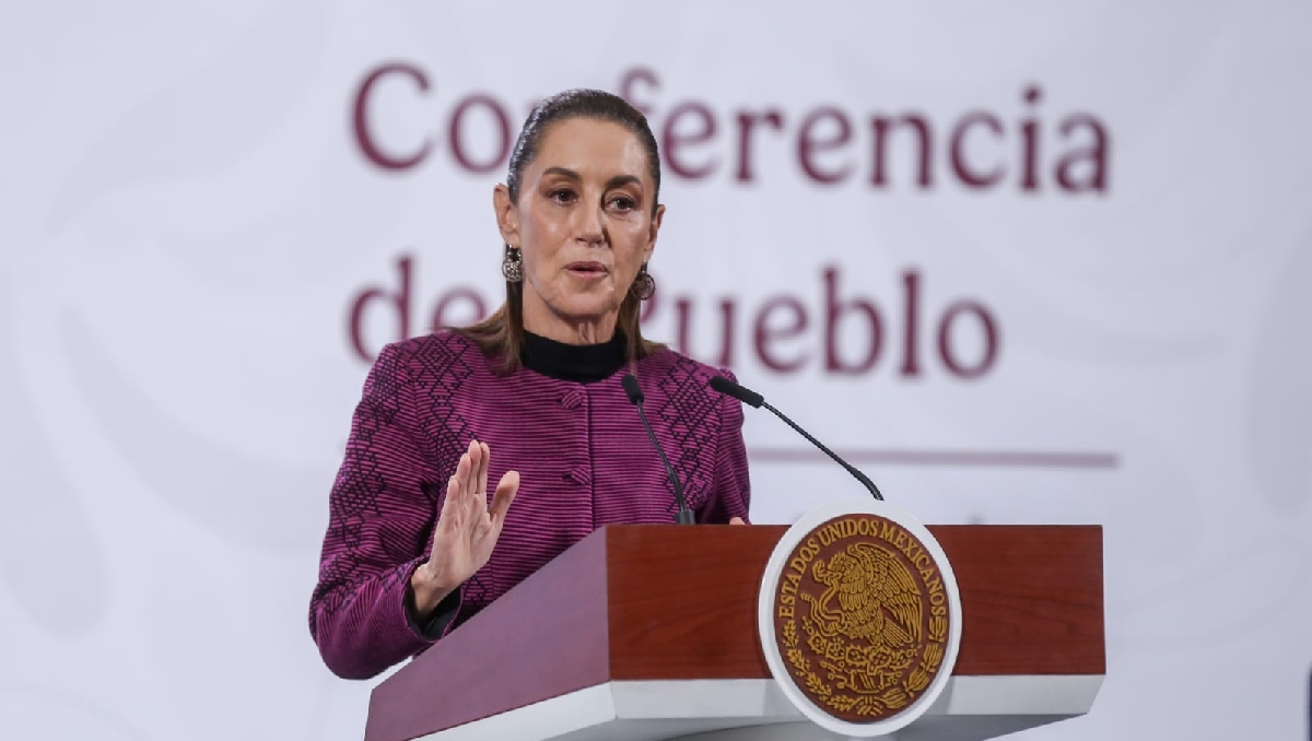 Desde Palacio Nacional, la Presidenta llevó a cabo su conferencia mañanera del 19 de noviembre. | Araceli López