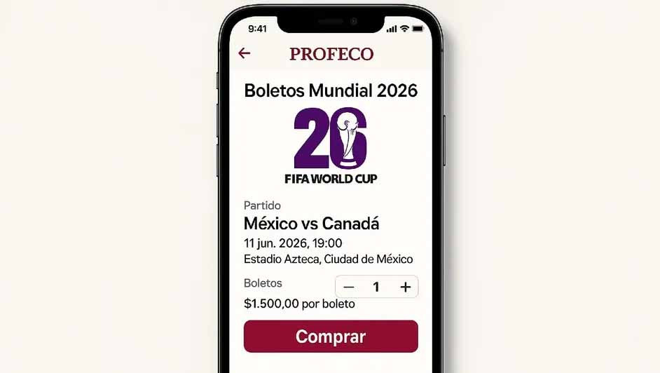 ¡Profeco confirma app para la compra de boletos para el Mundial 2026 y evitar la reventa!