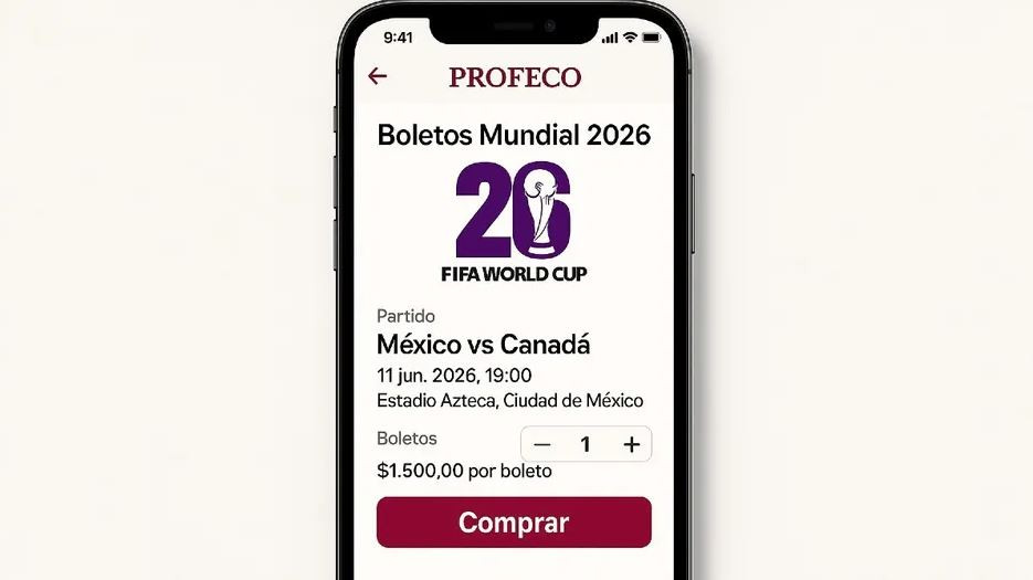 Profeco lanza app para comprar boletos del Mundial 2026 sin reventa