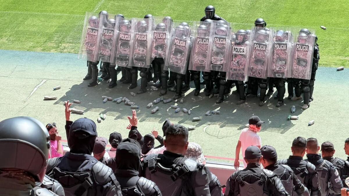 Simulacro en el Estadio Akron. (Cortesía)